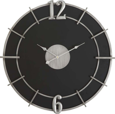 Orologio Silver Glam Cm 60X4,5 Casa e cucina/Decorazioni per interni/Orologi/Orologi da parete Led Mall Home - Napoli, Commerciovirtuoso.it