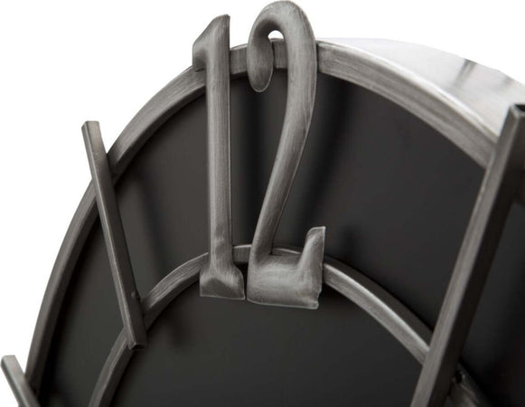 Orologio Silver Glam Cm 60X4,5 Casa e cucina/Decorazioni per interni/Orologi/Orologi da parete Led Mall Home - Napoli, Commerciovirtuoso.it