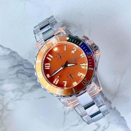 Orologio Sportivo Da Polso Uomo Spada Luminoso Quarzo Silver Quadrante Arancione Moda/Uomo/Orologi/Orologi da polso Trade Shop italia - Napoli, Commerciovirtuoso.it