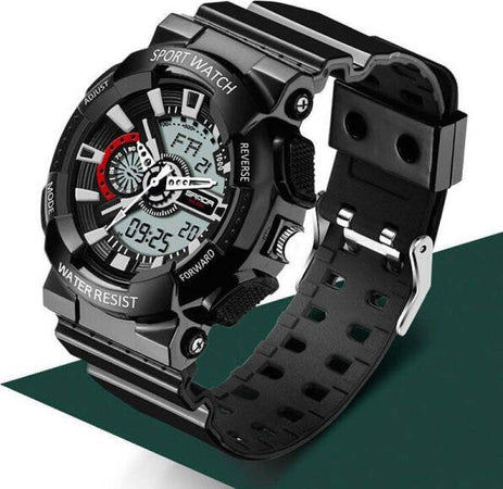 Orologio Sportivo Sanda Uomo Resistente Acqua Cronografo Sveglia Ner Bi Moda/Uomo/Orologi/Orologi da polso Trade Shop italia - Napoli, Commerciovirtuoso.it