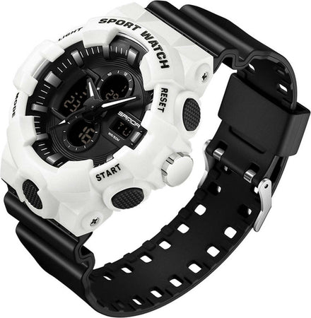 Orologio sportivo Sanda Uomo resistente acqua cronografo sveglia Sanda 3131