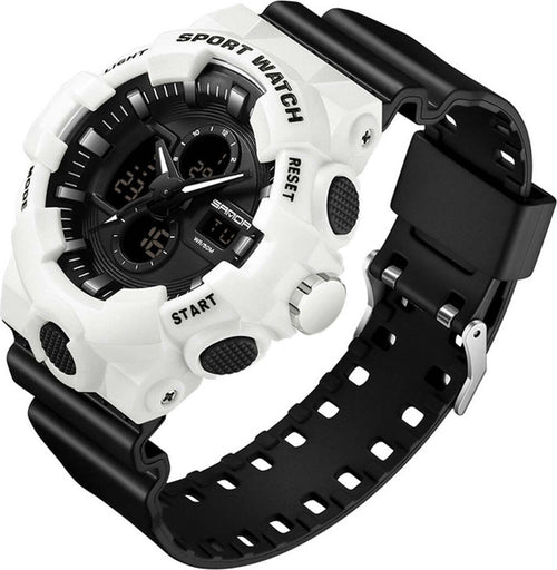 Orologio sportivo Sanda Uomo resistente acqua cronografo sveglia Sanda 3131