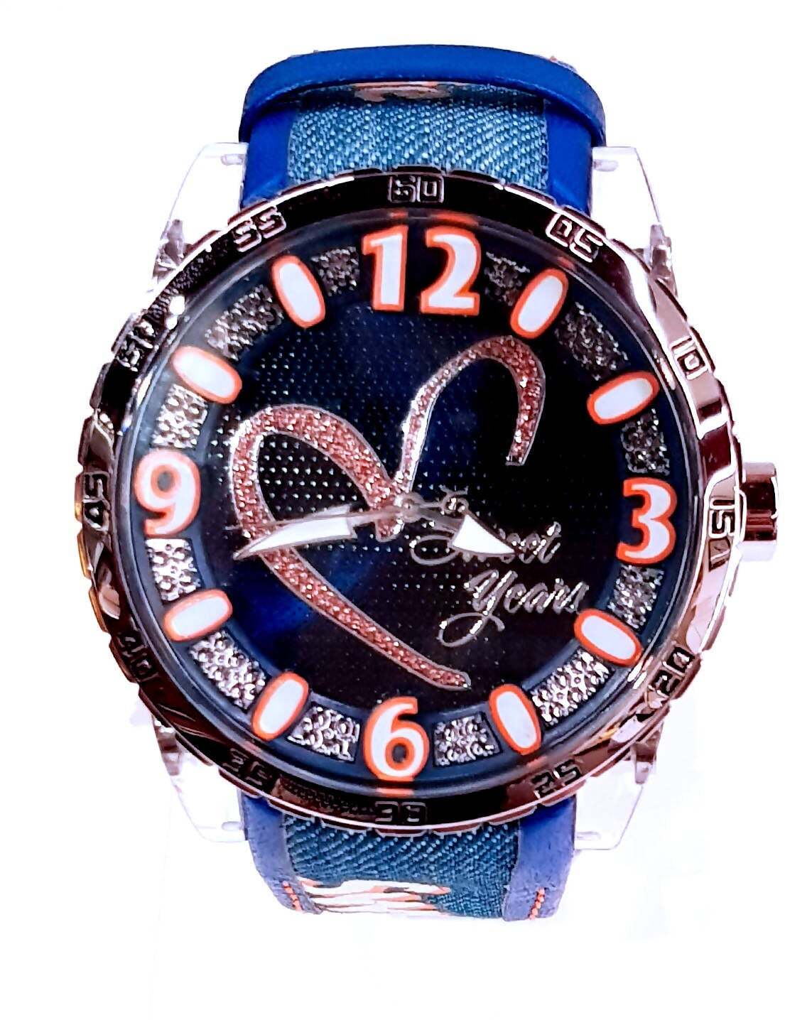 Orologio Sportivo Unisex Sweet Years Accessorio Moda per Lei e per Lui Blu Jeans Impermeabile Anti graffio Orologi Sportivi commercioVirtuoso