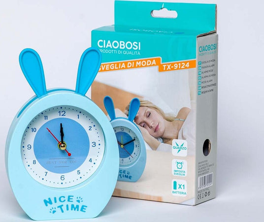 Orologio Sveglia Analogica A Forma Di Coniglietto Da Tavolo Per Bambini Tx-9124 Casa e cucina/Decorazioni per interni/Orologi/Sveglie Trade Shop italia - Napoli, Commerciovirtuoso.it