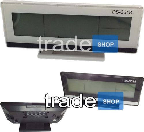 OROLOGIO SVEGLIA DATARIO TERMOMETRO DIGITALE DA TAVOLO DIGITALE DISPLAY LCD 3618 Casa e cucina/Decorazioni per interni/Orologi/Sveglie Trade Shop italia - Napoli, Commerciovirtuoso.it
