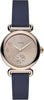 Orologio-TIMEX-donna-Model-23-tempo-pelle-blu-/-oro-rosa