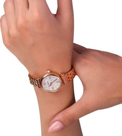 Orologio-TIMEX-donna-Parisien-tempo-acciaio-oro-rosa
