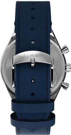 Orologio-TIMEX-Q-uomo-mod.-Diver-Crono-pelle-blu