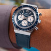 Orologio-TIMEX-Q-uomo-mod.-Diver-Crono-pelle-blu