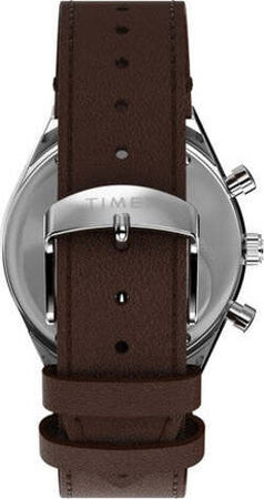 Orologio-TIMEX-Q-uomo-mod.-Diver-Crono-pelle-marrone