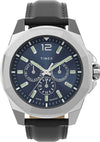 Orologio-TIMEX-uomo-City-Essex-Avenue-multi-funzione-pelle-/-blu