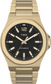 Orologio-TIMEX-uomo-Essex-solo-tempo-acciaio-dorato-/-nero