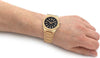 Orologio-TIMEX-uomo-Essex-solo-tempo-acciaio-dorato-/-nero