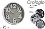 Orologio Tondo Moderno Da Parete 25x4cm Vari Colori Assortiti In Plastica 805530 Casa e cucina/Decorazioni per interni/Orologi/Orologi da parete Trade Shop italia - Napoli, Commerciovirtuoso.it