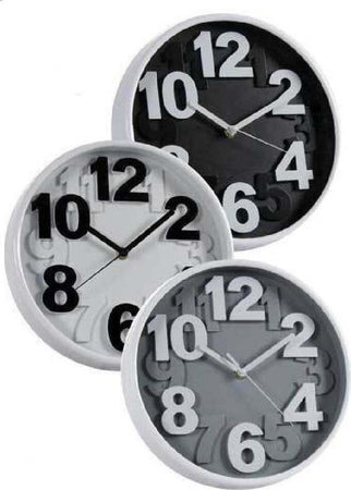 Orologio Tondo Moderno Da Parete 25x4cm Vari Colori Assortiti In Plastica 805530 Casa e cucina/Decorazioni per interni/Orologi/Orologi da parete Trade Shop italia - Napoli, Commerciovirtuoso.it