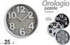 Orologio-Tondo-Moderno-Da-Parete-25x4cm-Vari-Colori-Assortiti-In-Plastica-805530
