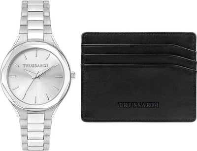 Orologio-TRUSSARDI-donna-Brink-tempo-acciaio-+-porta-documenti