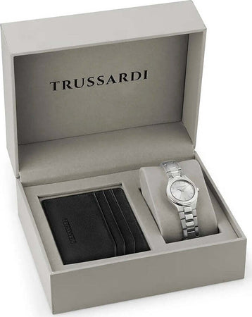 Orologio-TRUSSARDI-donna-Brink-tempo-acciaio-+-porta-documenti