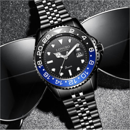 Orologio Uomo Da Polso In Acciaio Quarzo Nero Blu Nautica Mare Longbo Subacqueo Abbigliamento e Accessori > Orologi e gioielli > Orologi Uomo Trade Shop italia - Napoli, Commerciovirtuoso.it
