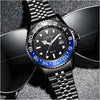 Orologio-Uomo-Da-Polso-In-Acciaio-Quarzo-Nero-Blu-Nautica-Mare-Longbo-Subacqueo