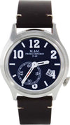 Orologio Uomo Da Polso M&m Primo Emporio Luxury 1021b Orologio Analogico Casual Cinturino in Pelle Marrone E Quadrante Tondo Blu Moda/Uomo/Orologi/Orologi da polso Milano Fashion Watch - Marcianise, Commerciovirtuoso.it