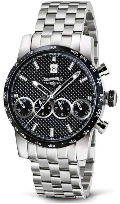 Orologio Uomo Eberhard 31073.Cn Da Polso Quadrante Tondo Orologio Automatico Vetro Antiriflesso Cinturino in Acciaio Chaque