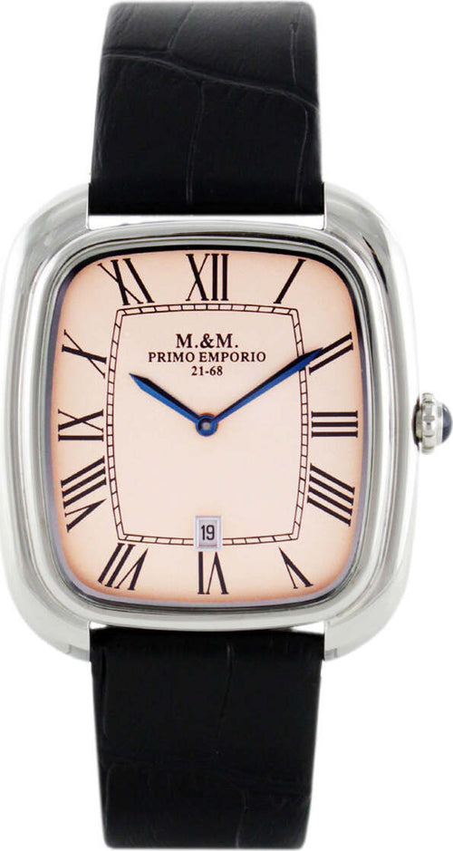 Orologio Uomo M&m Primo Emporio Luxury 1044aro Orologio Analogico Da Polso Cassa in Acciaio Inossidabile Quadrante Rettangolare Rosa Cinturino in Pelle Nera Resistente All'acqua 5 Atm Moda/Uomo/Orologi/Orologi da polso Milano Fashion Watch - Marcianise, Commerciovirtuoso.it