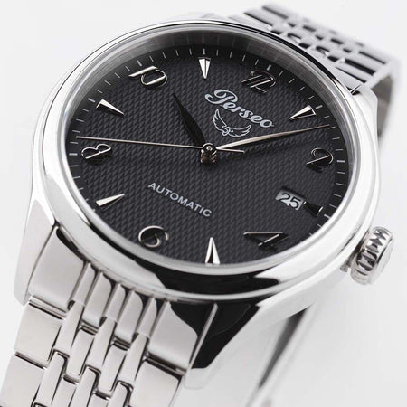 Orologio uomo Perseo automatico Ruota Alata in acciaio 39 mm