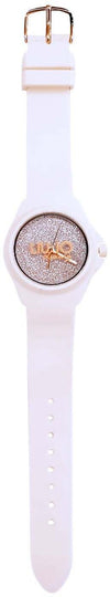 OrologioDonna Solo Tempo LIU JO Glossy Bianco Policarbonato Silicone Quarzo TLJ555