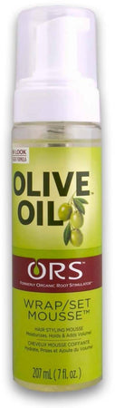 OLIVE OIL ORS WRAP/SET MOUSSE 207 ML PER CAPELLI .