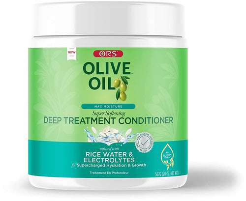 Ors Olive Oil  Max Moisutre  Rice Water Deep Conditioner  567 G Balsamo per Capelli Afro Latino Idratazione Profonda