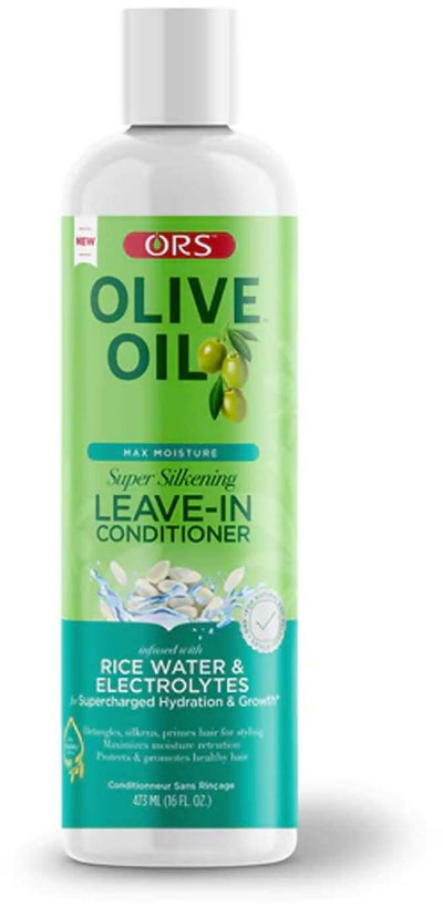 Ors Olive Oil  Max Moisutre  Rice Water Leave-In  Conditioner 473ml Balsamo Senza Risciacquo per Capelli Afro Latino