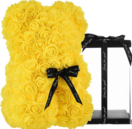 Orsacchiotto Di Rose Con Fiori Artificiali Da 40cm In Scatola Confezione Regalo Fiori Finti > San Valentino Trade Shop italia - Napoli, Commerciovirtuoso.it