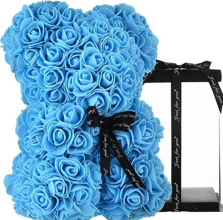 Orsacchiotto Di Rose Con Fiori Artificiali Da 40cm In Scatola Confezione Regalo Fiori Finti > San Valentino Trade Shop italia - Napoli, Commerciovirtuoso.it