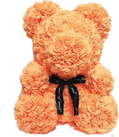 Orsacchiotto Di Rose Con Fiori Artificiali Da 40cm In Scatola Confezione Regalo  Trade Shop italia - Napoli, Commerciovirtuoso.it