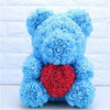 Orsacchiotto Orsetto Orso Di Rose Con Fiori Da 40cm Celeste Con Cuore Rosso Fiori Finti > San Valentino Trade Shop italia - Napoli, Commerciovirtuoso.it