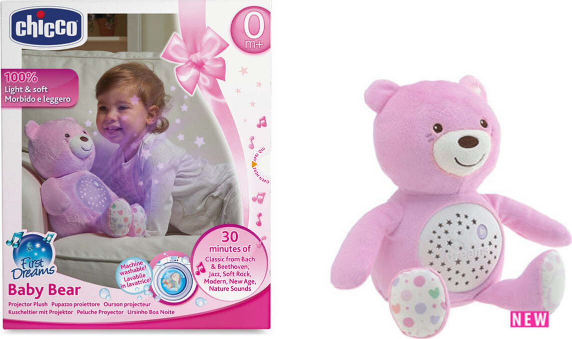Orsetto proiettore rosa Chicco