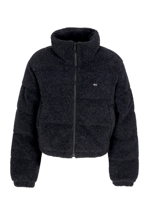 Tommy Hilfiger Orsetto Donna Crop Teddy Essential Puffer Black da donna