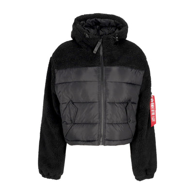 ALPHA INDUSTRIES Orsetto Donna W Teddy Puffer Black da donna