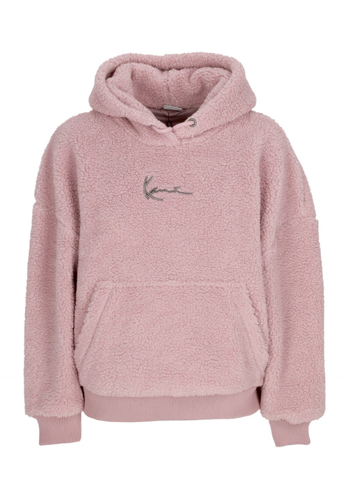 KARL KANI Orsetto Donna W Metal Signature Teddy Os Hoodie Rose da donna