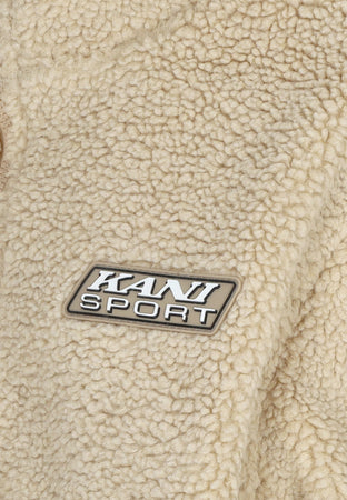 KARL KANI Orsetto Donna W Sport Patch Teddy Block Track Jacket Sand/light Sand da donna