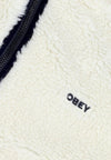 OBEY Orsetto Uomo Icon Face Sherpa Jacket Unbleached da uomo