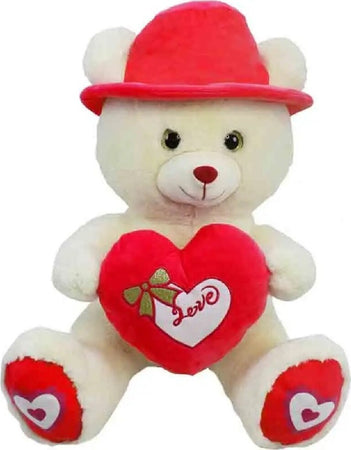 Orso In Peluche Con Cappello E Cuore Rosso 55 Cm Regalo Per San Valentino 92423 Giochi e giocattoli/Peluche/Animali di peluche Trade Shop italia - Napoli, Commerciovirtuoso.it
