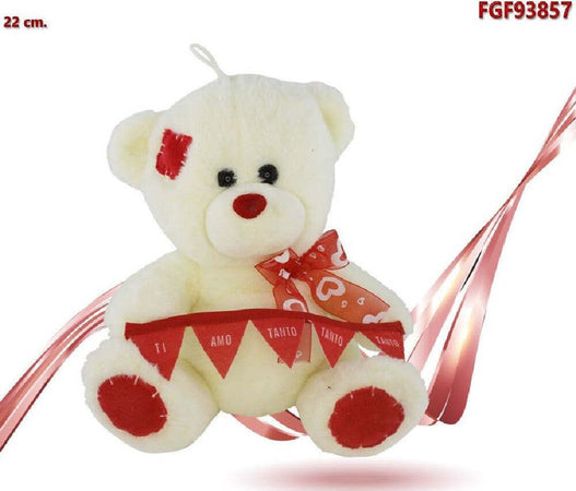 Orso In Peluche Fiocco Festone Ti Amo Tanto Tanto Tanto 22cm San Valentino 93857 Giochi e giocattoli/Peluche/Animali di peluche Trade Shop italia - Napoli, Commerciovirtuoso.it