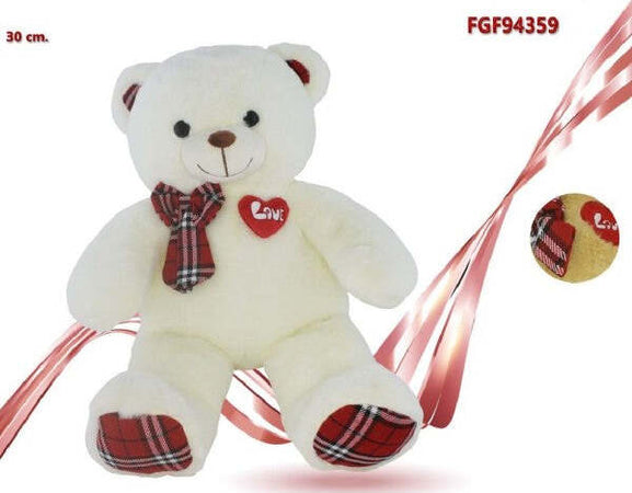 Orso-Peluche-Con-Fiocco-Cuoricino-Alto-30cm-San-Valentino-Colori-Assortiti-94359