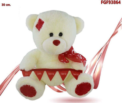 Orso Peluche Con Fiocco Festone Ti Amo Tanto Tanto Tanto 30cm San Valentino 93864 Giochi e giocattoli/Peluche/Animali di peluche Trade Shop italia - Napoli, Commerciovirtuoso.it