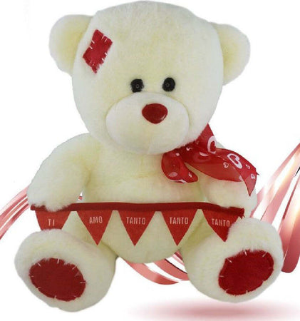 Orso Peluche Con Fiocco Festone Ti Amo Tanto Tanto Tanto 30cm San Valentino 93864 Giochi e giocattoli/Peluche/Animali di peluche Trade Shop italia - Napoli, Commerciovirtuoso.it