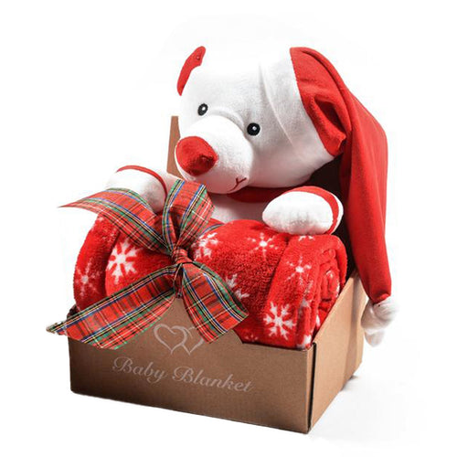 Coperta con orsetto natalizio per decorazioni ambienti