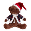 Orso di Natale peluche soffice decorazione natalizia per interno da 35 cm