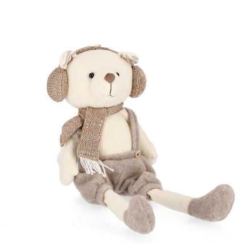 Orsetto peluche Kary colore beige per interno h 51 cm